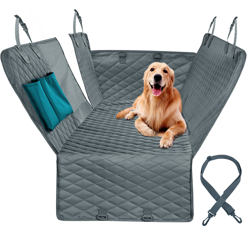Waterproof Dog Car Seat Cover And Pet Carrier Cushion Protector With Zipper And Pockets