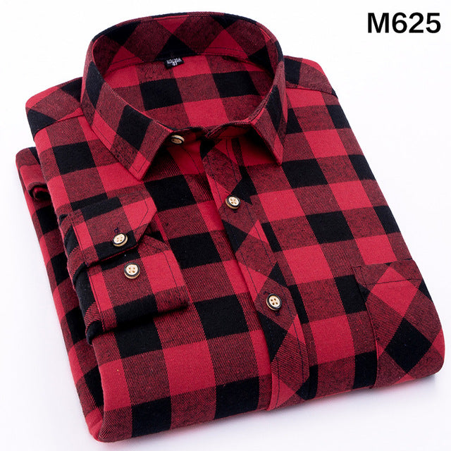 Red Flannel Plaid Shirt Mens - giftsvistas.com